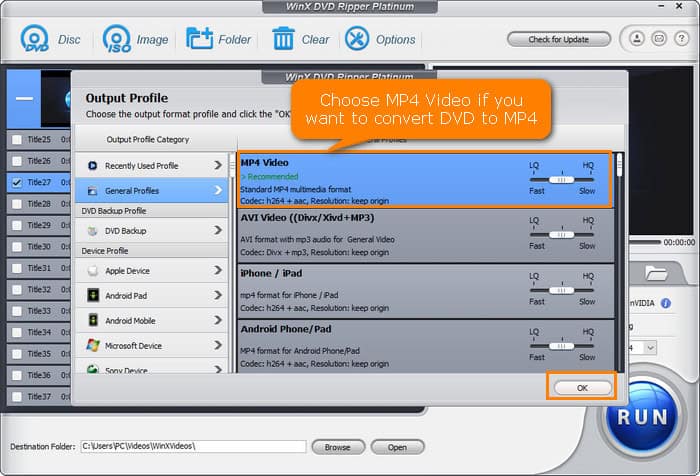 Copy Protected DVD to MP4