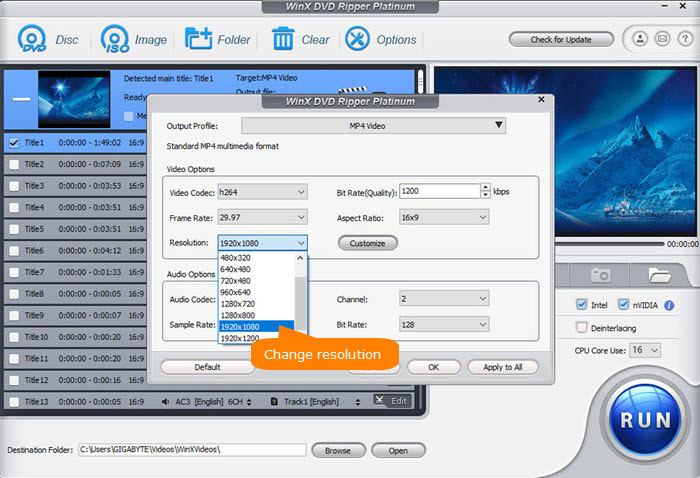 Upscale DVD to 1080P