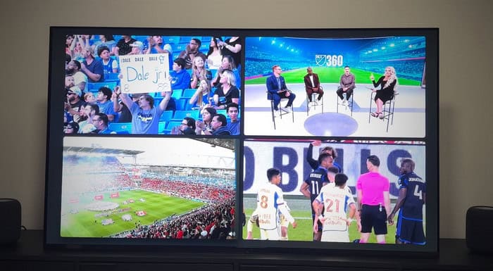 split screen to improve DVD picture quality