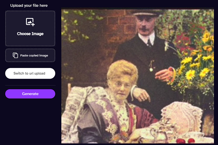 AI Photo Colorizer DeepAI