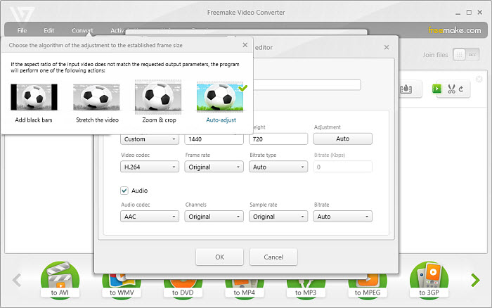 change video resolution free Freemake Video Converter
