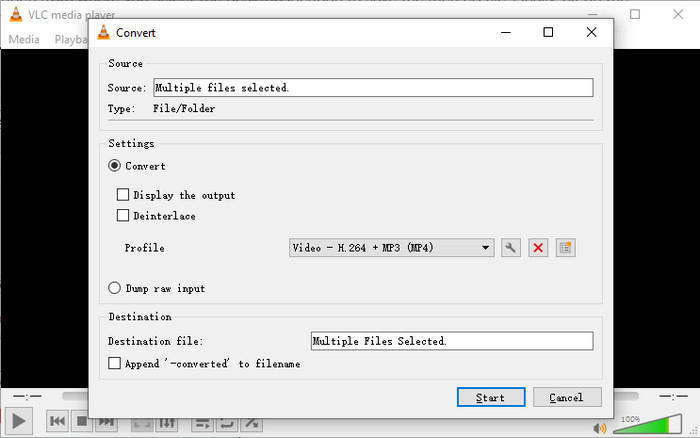VLC Convert WMV to MP4
