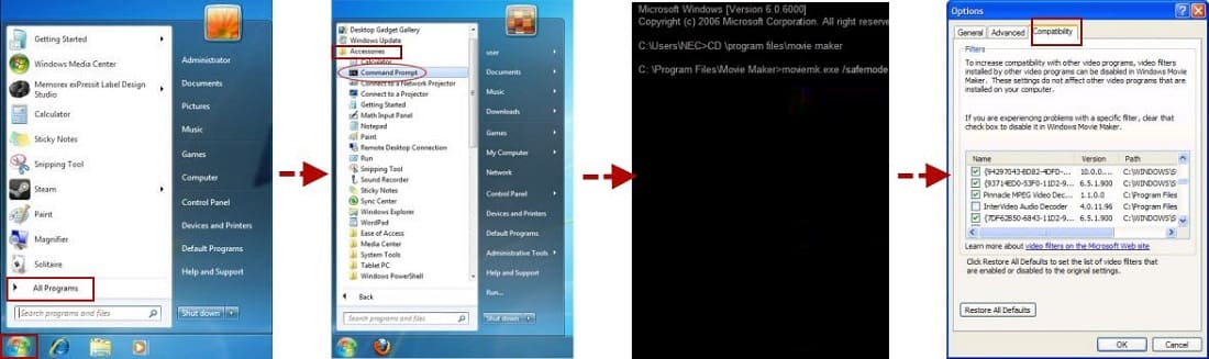 fix windows movie maker not working